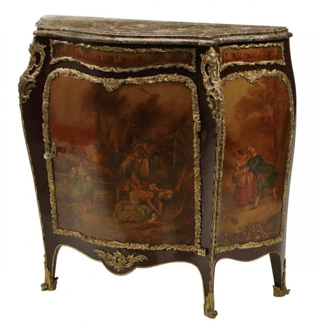 FRENCH ORMOLU MOUNTED VERNIS MARTIN CABINET (1 of 3)