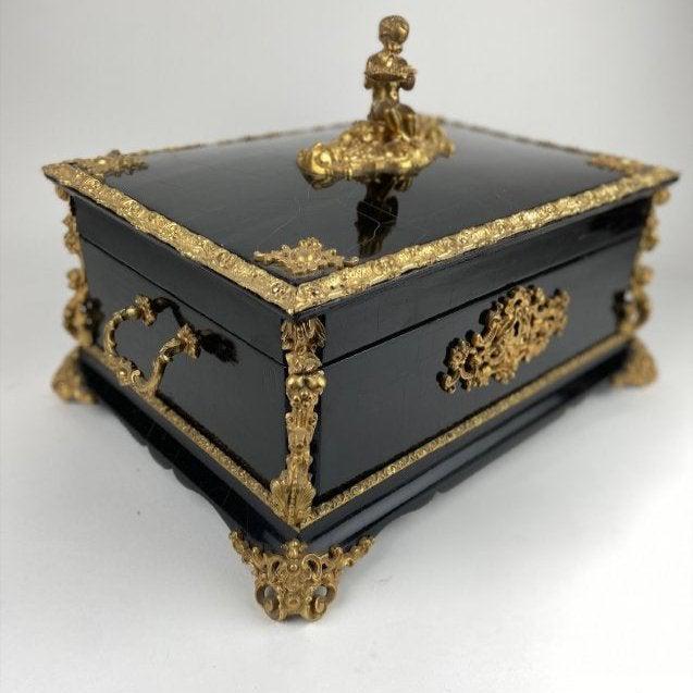 19TH C. DORE BRONZE MOUNTED JEWELRY BOX (1 of 4)