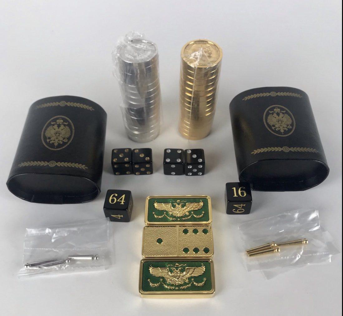 IMPERIAL FABERGE DOMINO BACKGAMMON CHECKERS SET (1 of 2)
