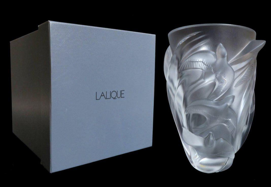 LALIQUE MARTINETS VASE IN BOX (1 of 4)