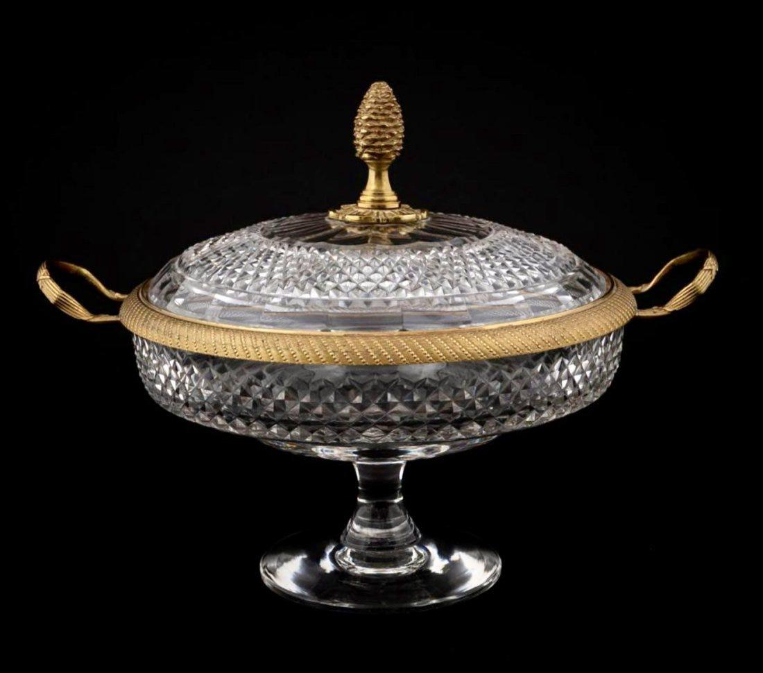 DORE BRONZE AND BACCARAT CRYSTAL CENTREPIECE (1 of 4)