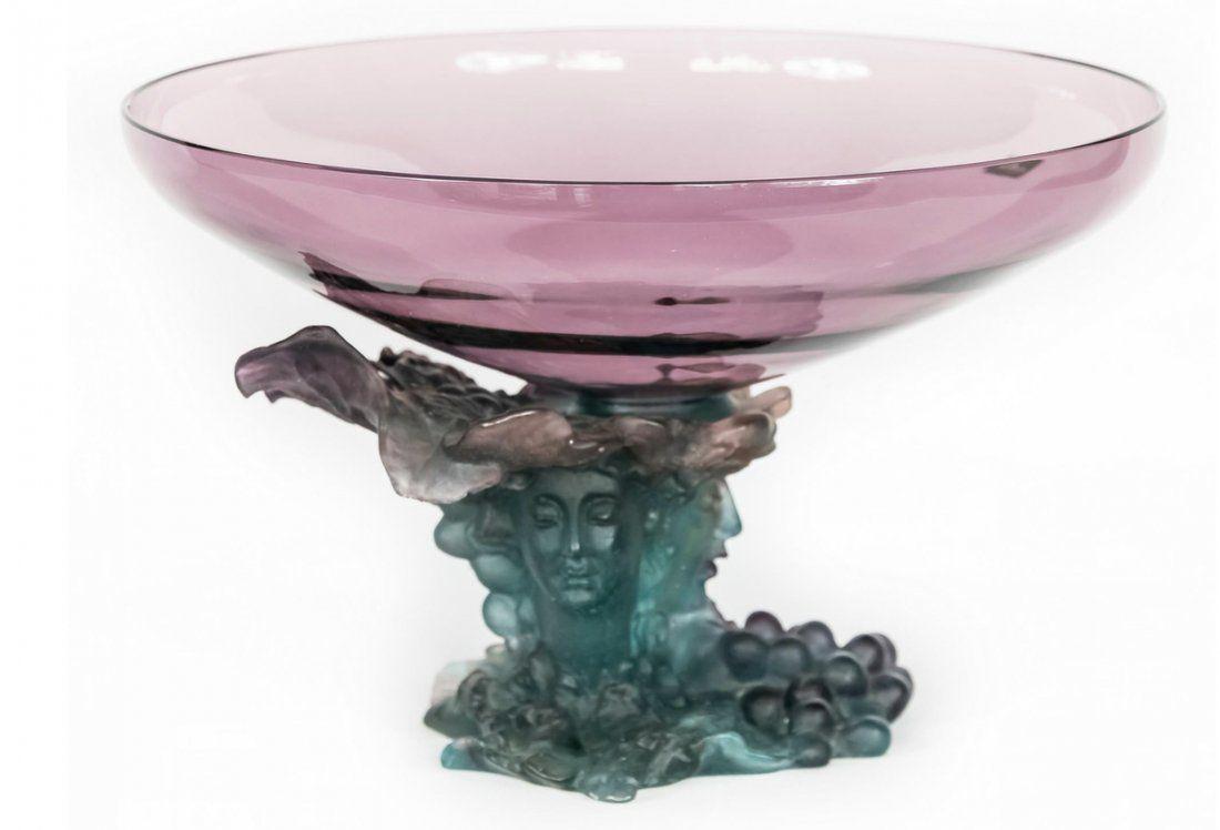 LARGE DAUM PATE DE VERRE BACCHUS GREEN AMETHYST (1 of 3)
