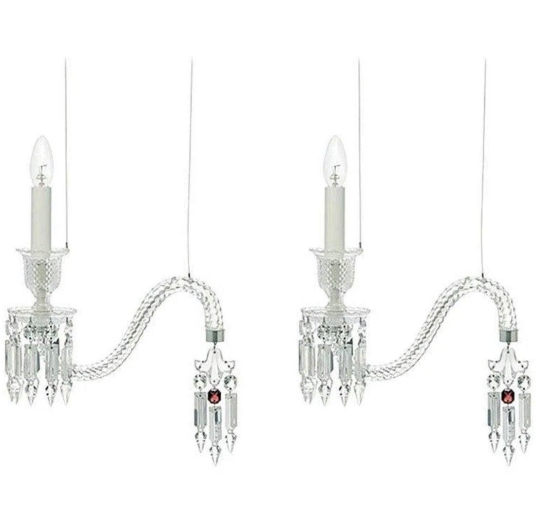 A PAIR OF FANTOME BACCARAT PENDANT LIGHTS (1 of 2)