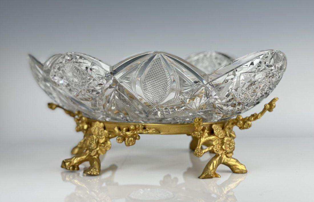 A LARGE DORE BRONZE & BACCARAT CRYSTAL CENTREPIECE (1 of 4)