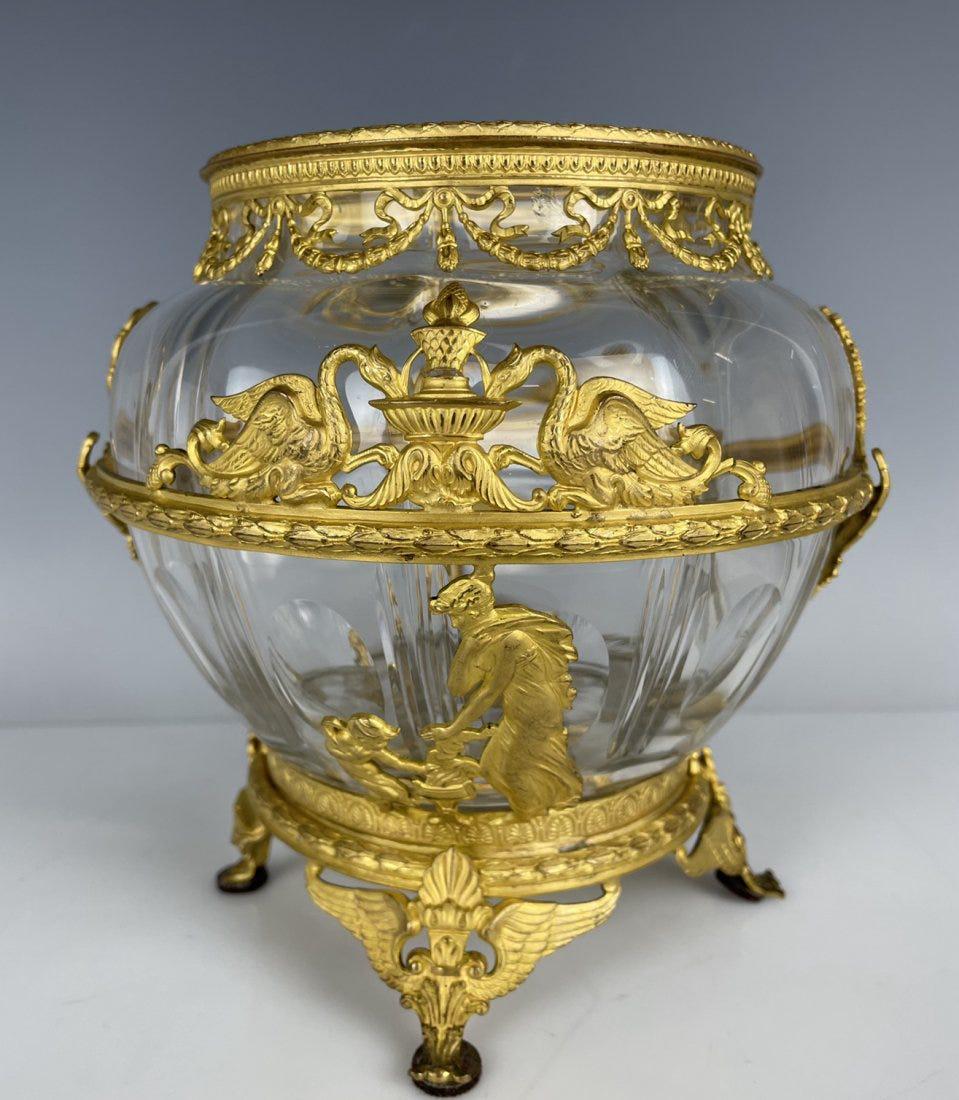 A MAGNIFICENT ORMOLU MOUNTED BACCARAT CRYSTAL (1 of 3)