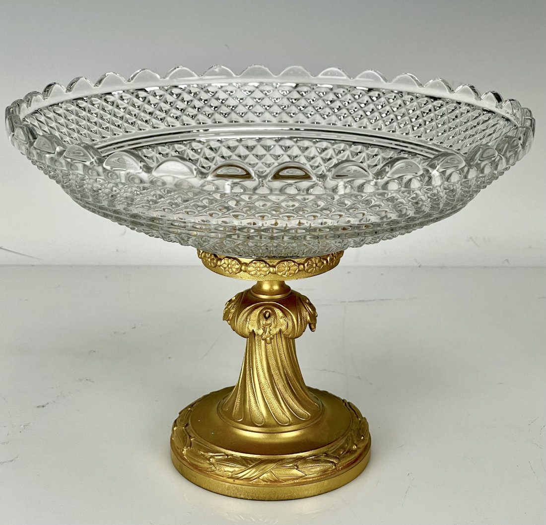 STAMPED BACCARAT AND DORE BRONZE CENTERPIECE (1 of 4)