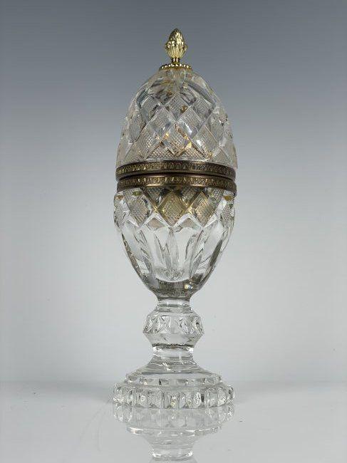 ORMOLU MOUNTED BACCARAT CRYSTAL LIGHTER CASE (1 of 3)