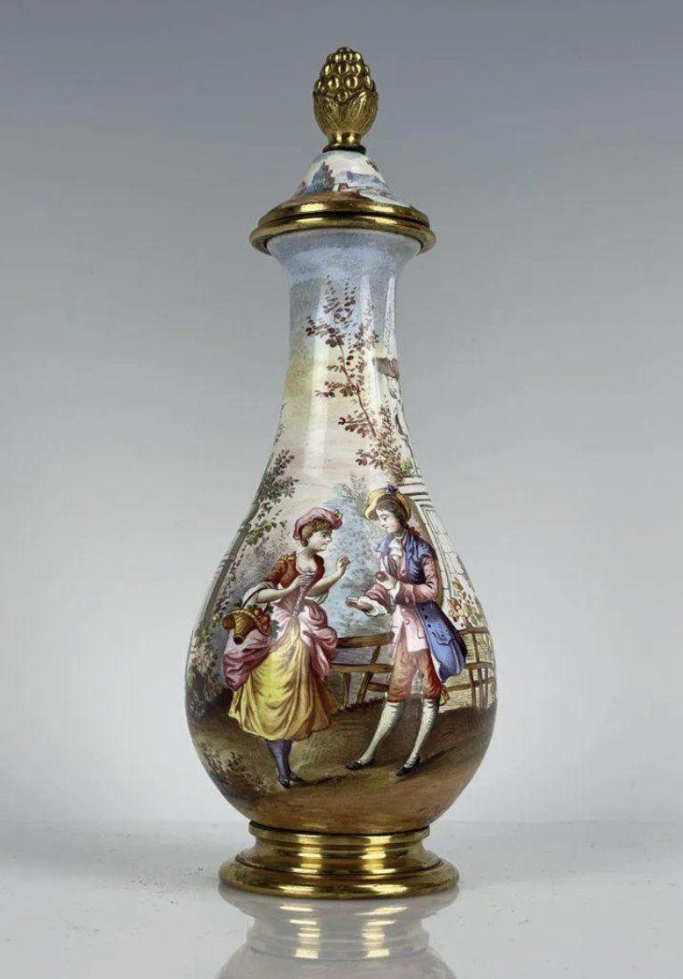 VIENNESE ENAMEL PERFUME BOTTLE (1 of 4)