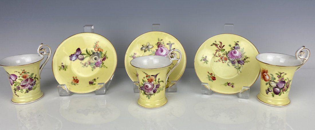 SET OF 3 DRESDEN CUP ABD SAUCERS (1 of 2)