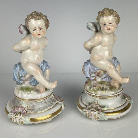 APAIR OF 19TH C. MEISSEN CHERUBS (1 of 4)