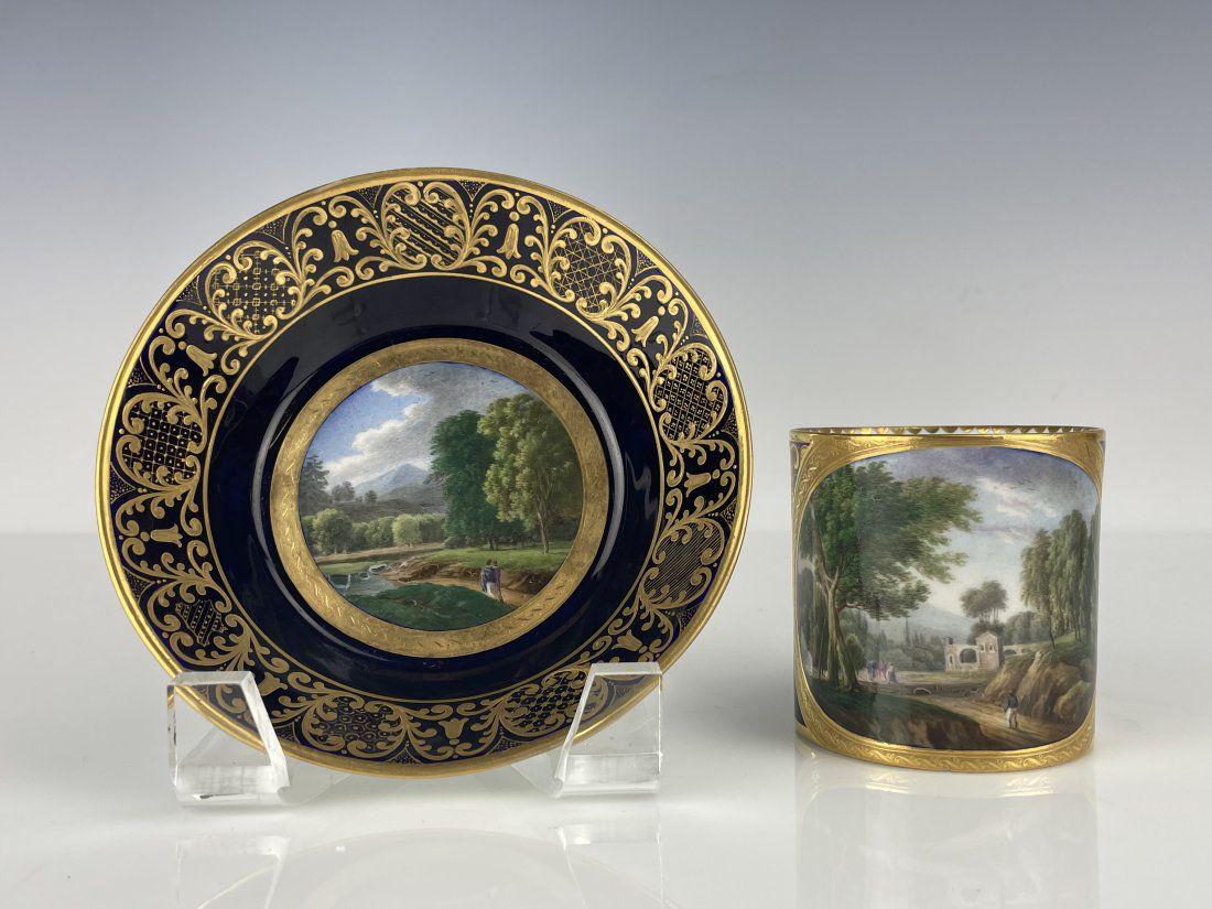 18TH C. SEVRES CUP AND SAUCER (1 of 9)