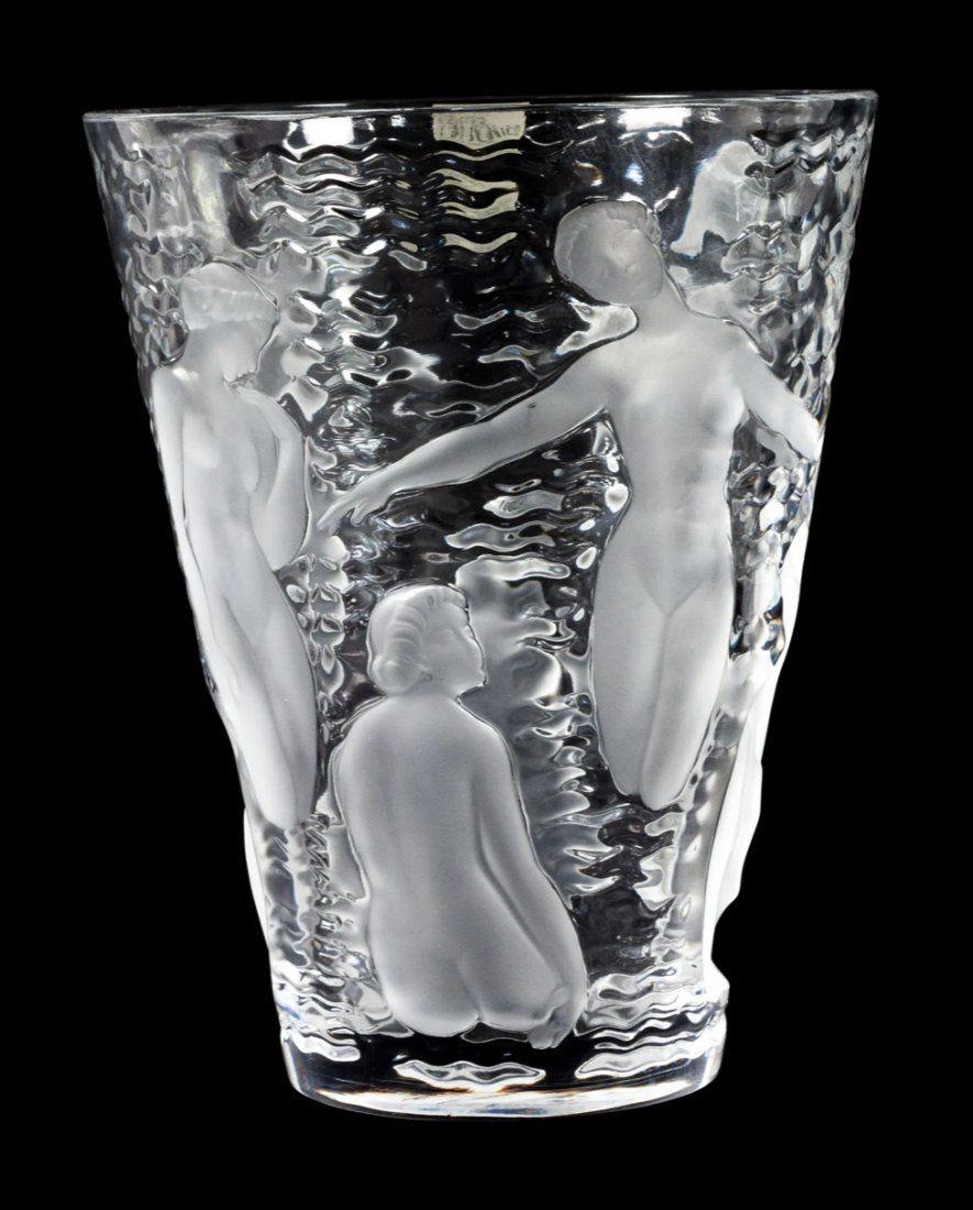 LALIQUE ONDINE VASE (1 of 2)
