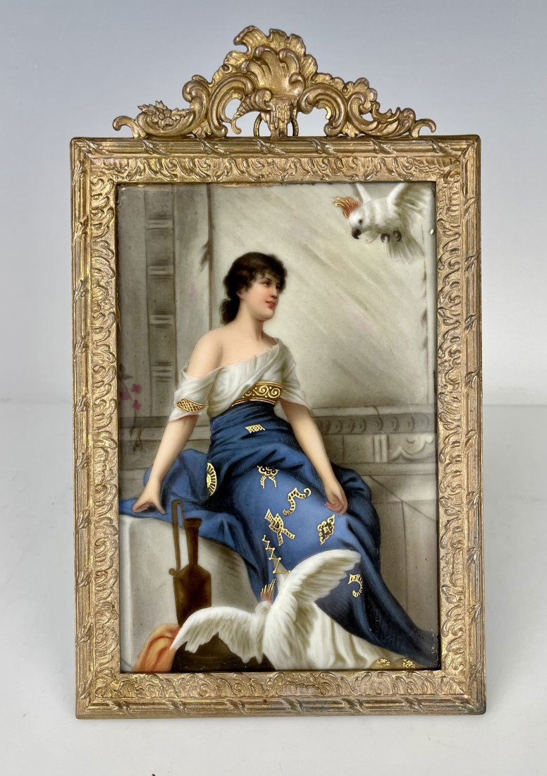 19TH C. GERMAN PORCELAIN PLAQUE (1 of 4)