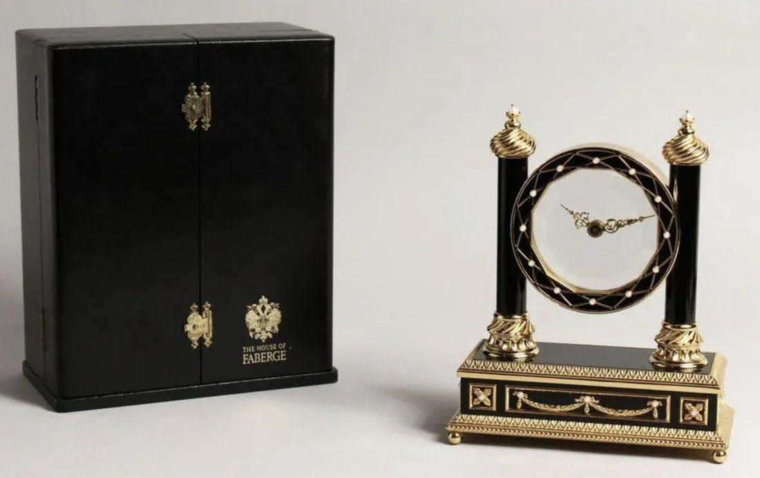 A FABERGE MYSTERY CLOCK BY THE FRANKLIN MINT, 1988. (1 of 5)