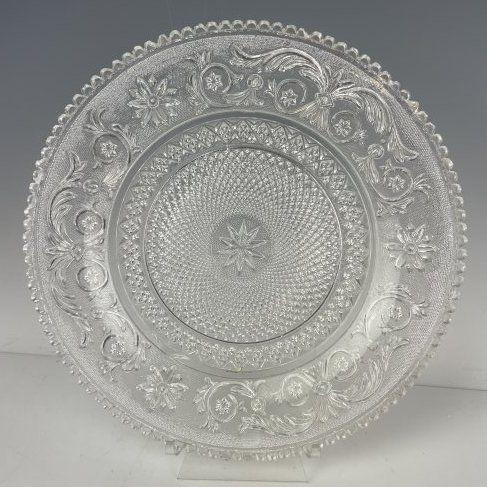 A LARGE BACCARAT CRYSTAL PLATE (1 of 4)