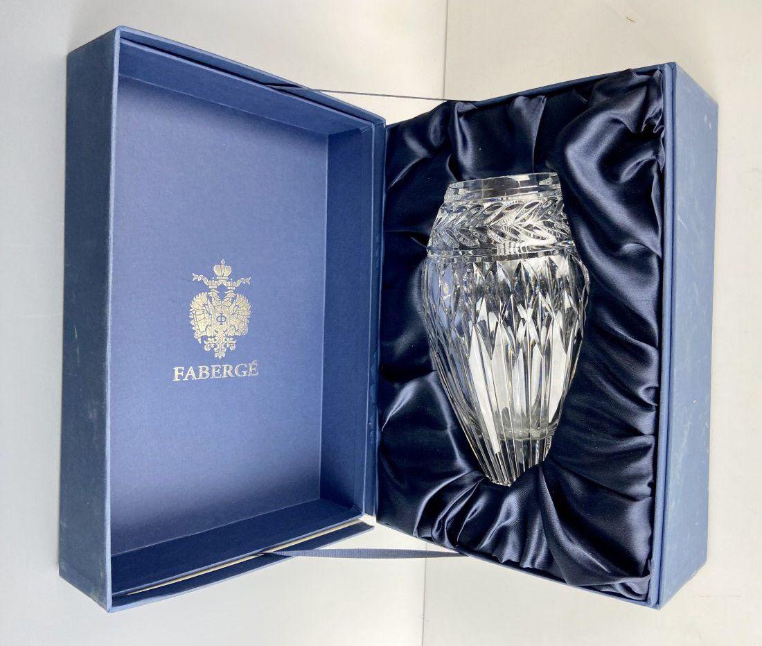 IMPERIAL FABERGE CUT CRYSTAL VASE (1 of 5)