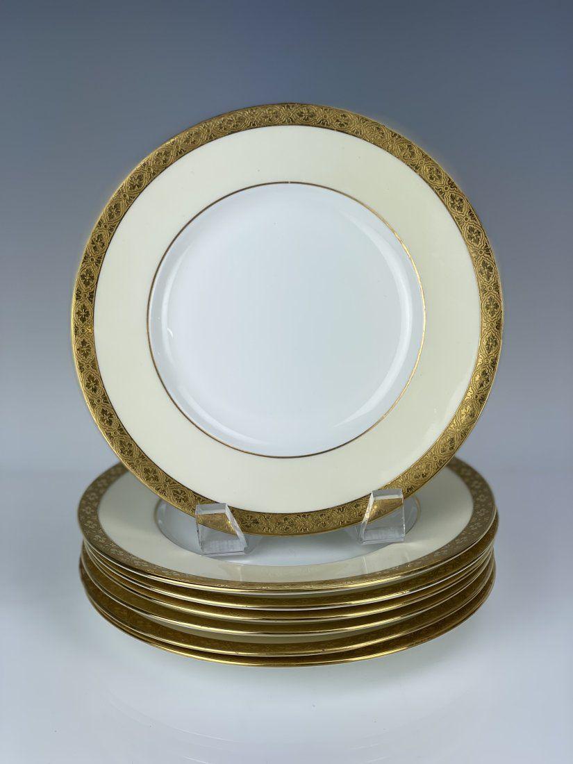 SET OF 7 MINTON TIFFANY GILT PLATES (1 of 3)