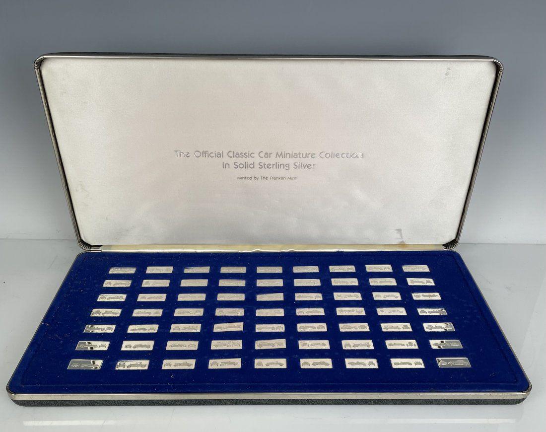 FRANKLIN MINT STERLING CLASSIC CARS IGNOTS (1 of 3)