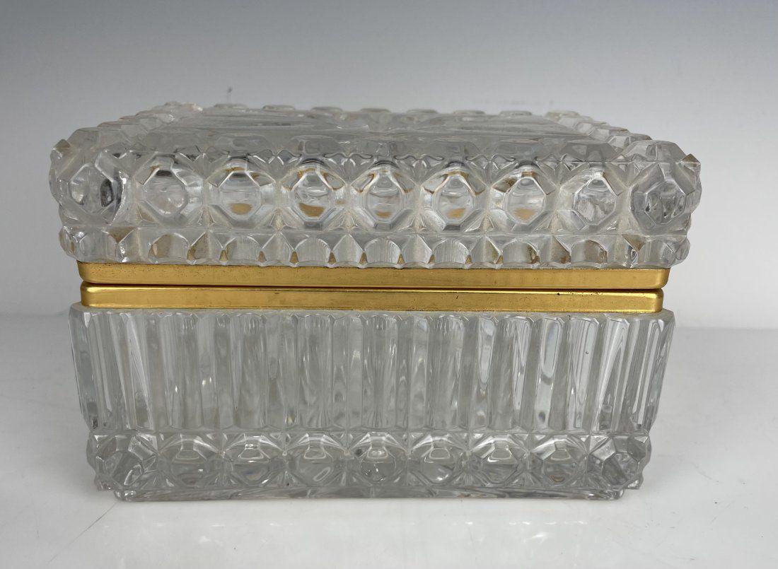 ORMOLU MOUNTED BACCARAT STYLE CRYSTAL BOX (1 of 3)