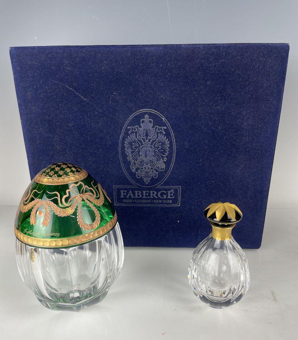 IMPERIAL FABERGE CRYSTAL PERFUME PRESENTATION SET (1 of 4)