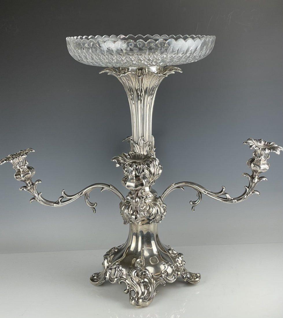 LARGE VICTORIAN SILVER PLATED CENTERPIECE (1 of 4)
