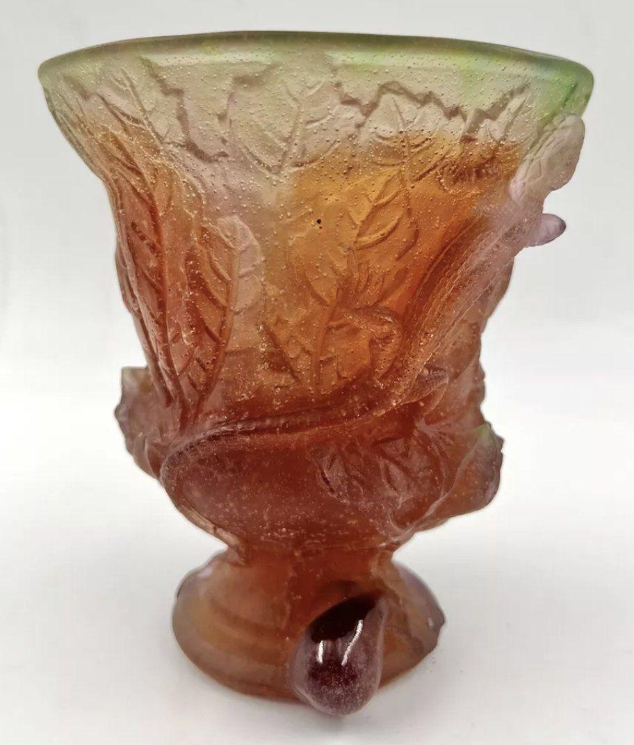 DAUM PATE DE VERRE LIZARD VASE (1 of 5)