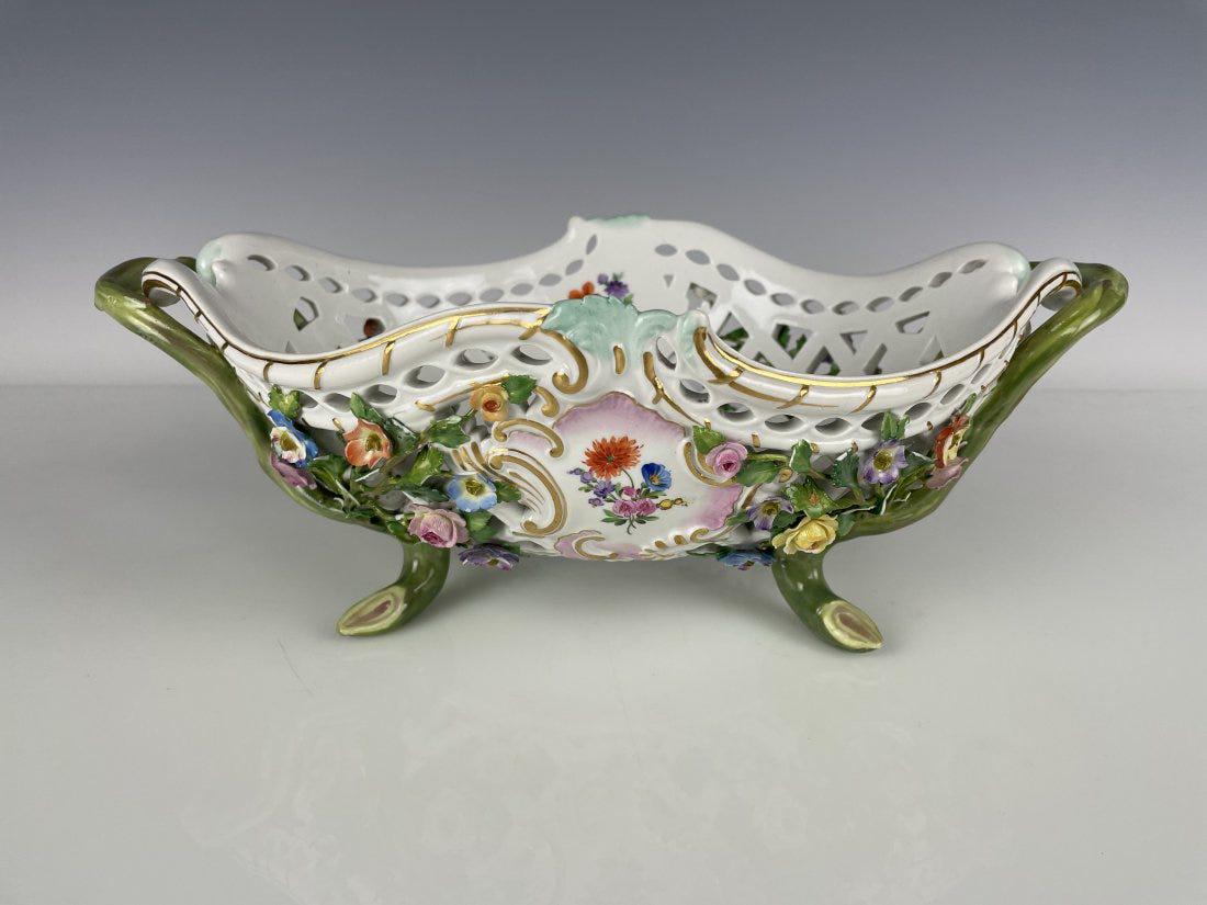 19TH C. RETICULATED MEISSEN BASKET (1 of 5)