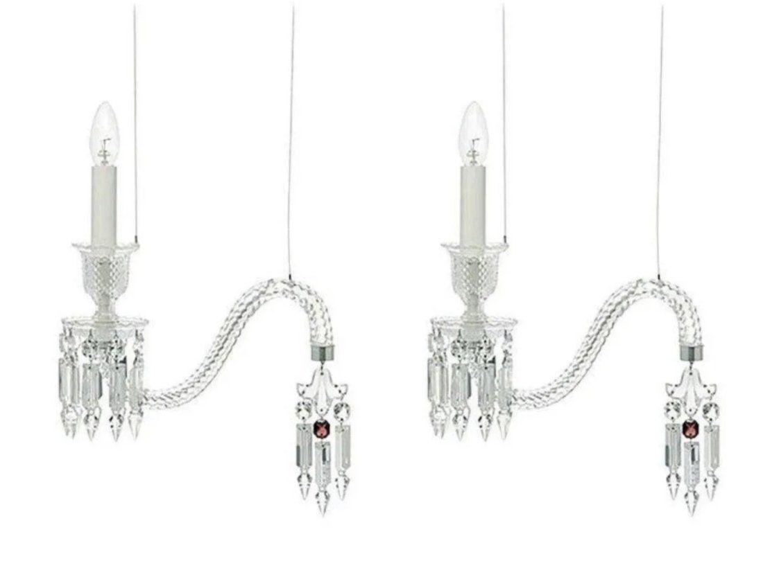 A PAIR OF FANTOME BACCARAT PENDANT LIGHTS (1 of 2)