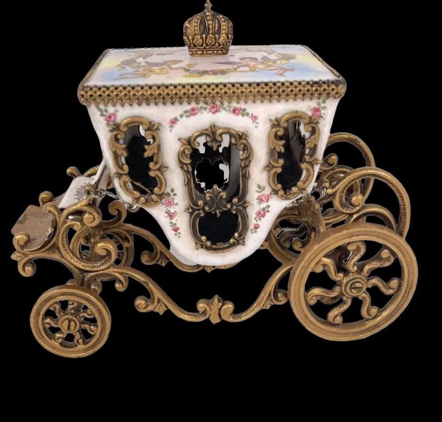 AUSTRIAN ENAMEL CARRIAGE (1 of 3)