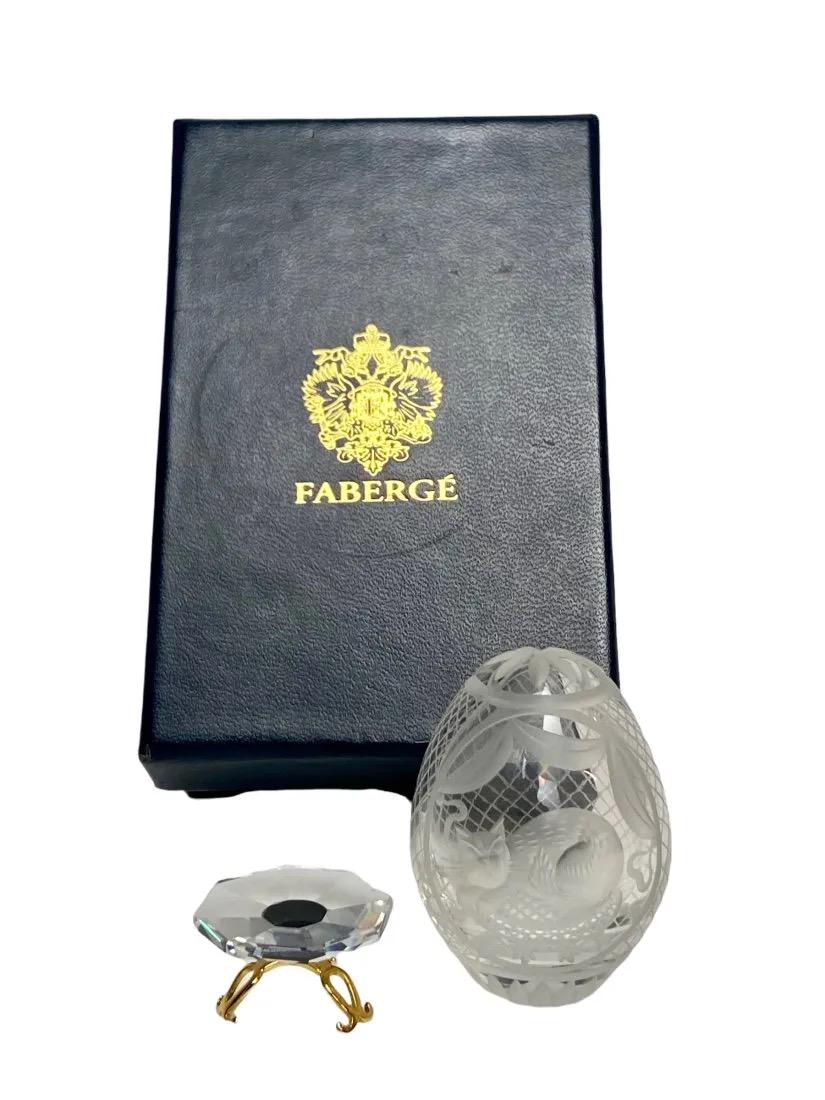 IMPERIAL FABERGE CUT CRYSTAL EGG (1 of 3)