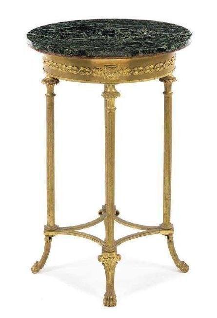 DORE BRONZE MARBLE TOP STAND (1 of 1)