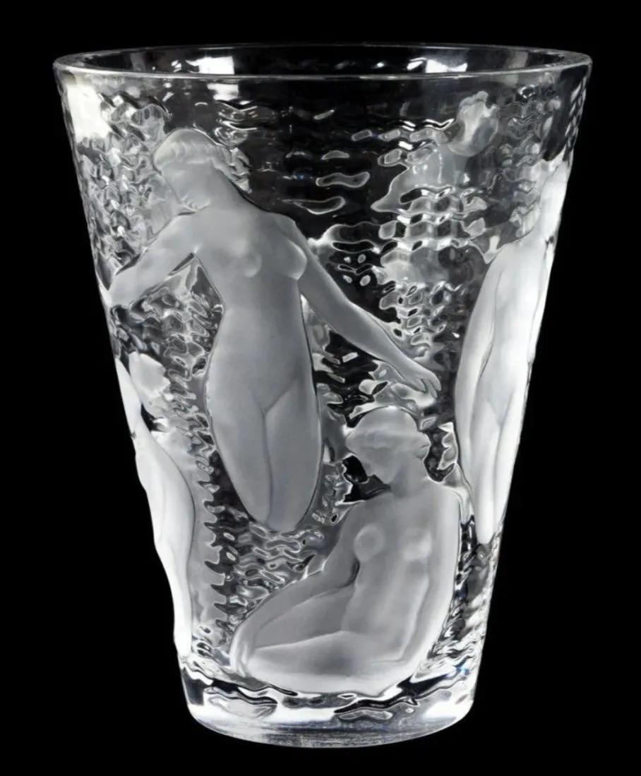 LALIQUE ONDINES VASE (1 of 4)