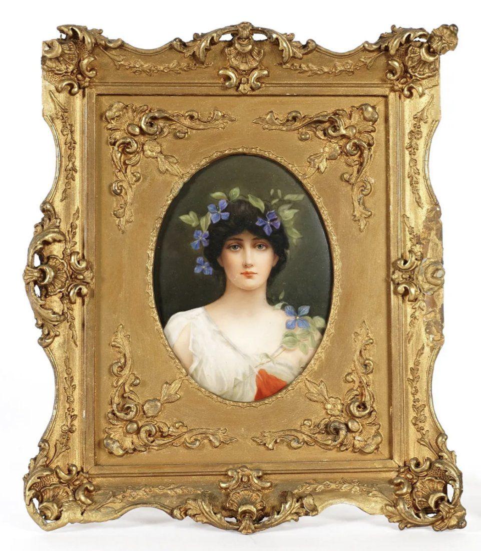GERMAN PORCELAIN PLAQUE (1 of 3)