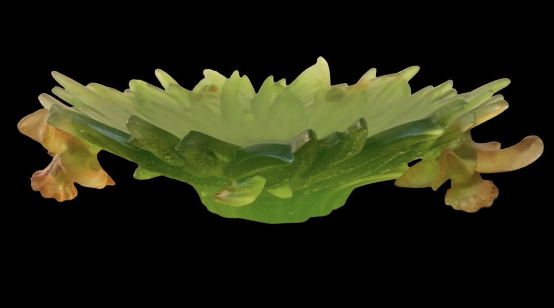 A LARGE DAUM PATE DE VERRE DISH (1 of 5)