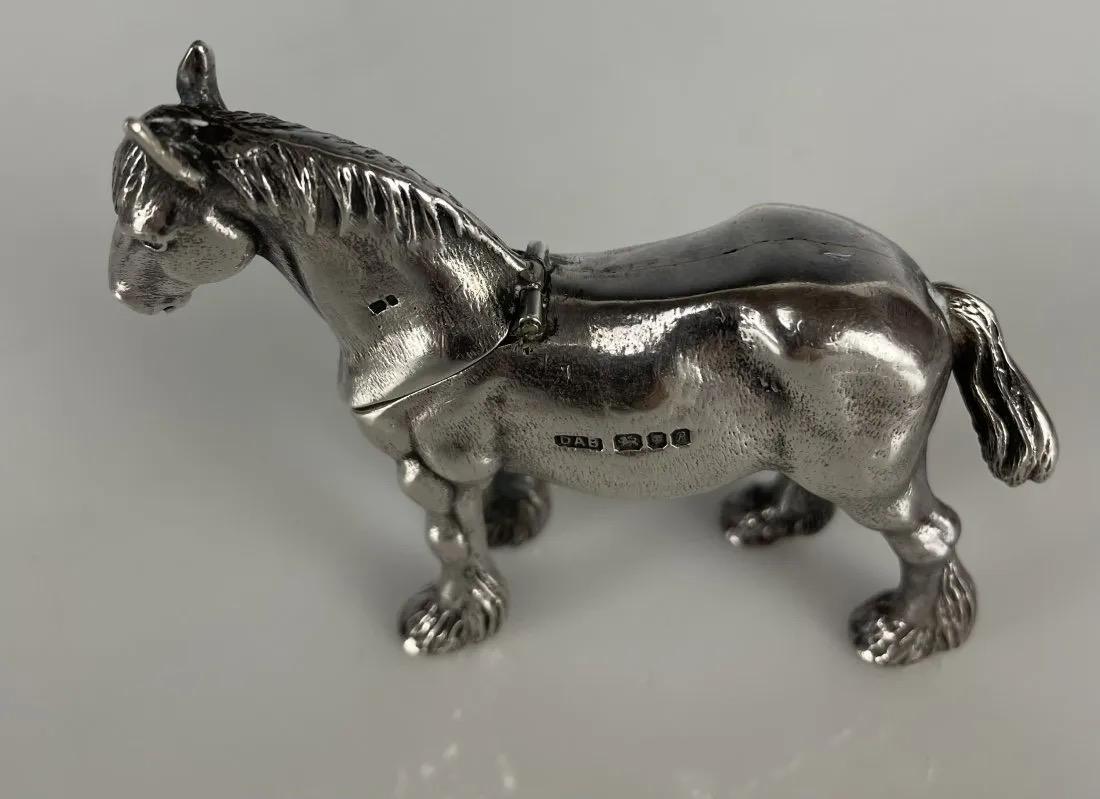 ENGLISH STERLING SILVER MATCH STRIKER DAB (1 of 3)