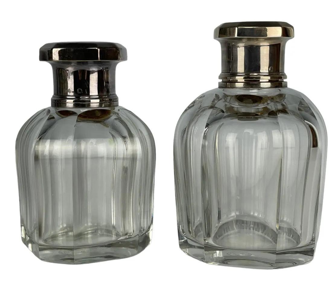 2 OF SIGNED BACCARAT CRYSTAL AND STERLING PERFUME BOTTLES (1 of 6)