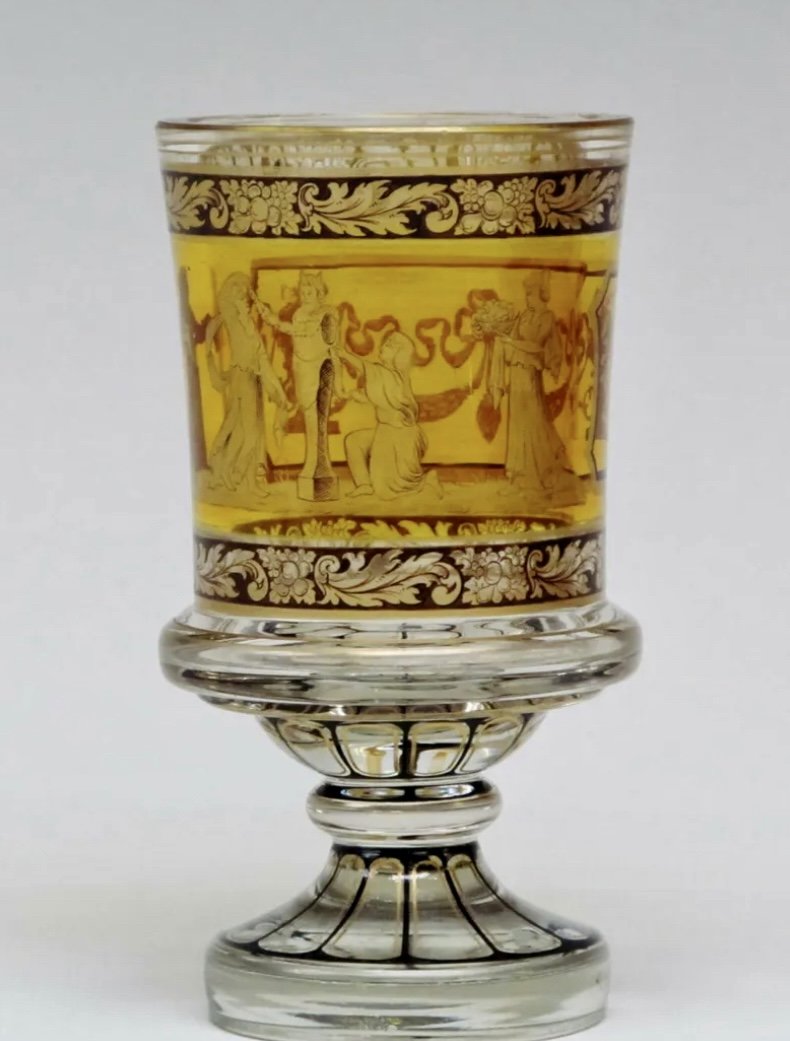 19TH C. MOSER BEAKER (1 of 4)
