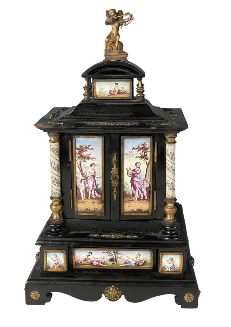 19TH C. VIENNESE ENAMEL JEWLRY BOX (1 of 7)