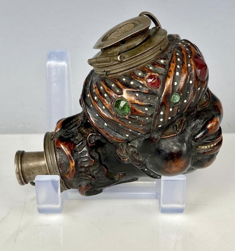 CARVED WOOD & SILVER PIPE (1 of 5)