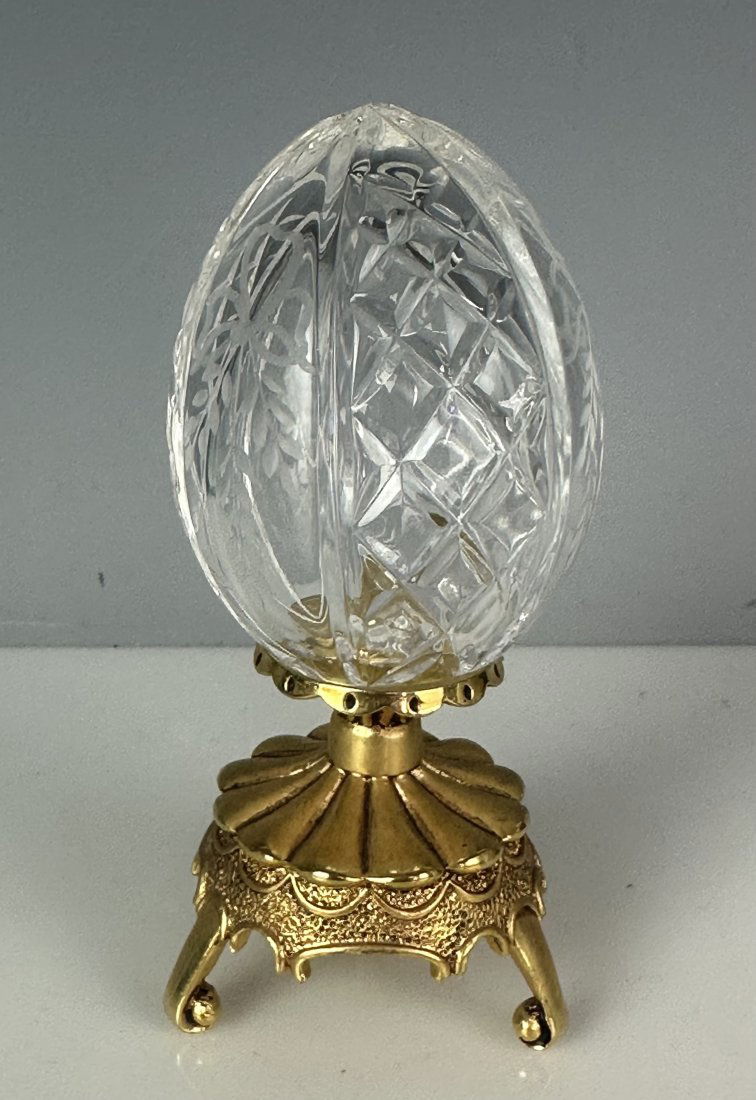 IMPERIAL FABERGE CUT CRYSTAL EGG (1 of 3)