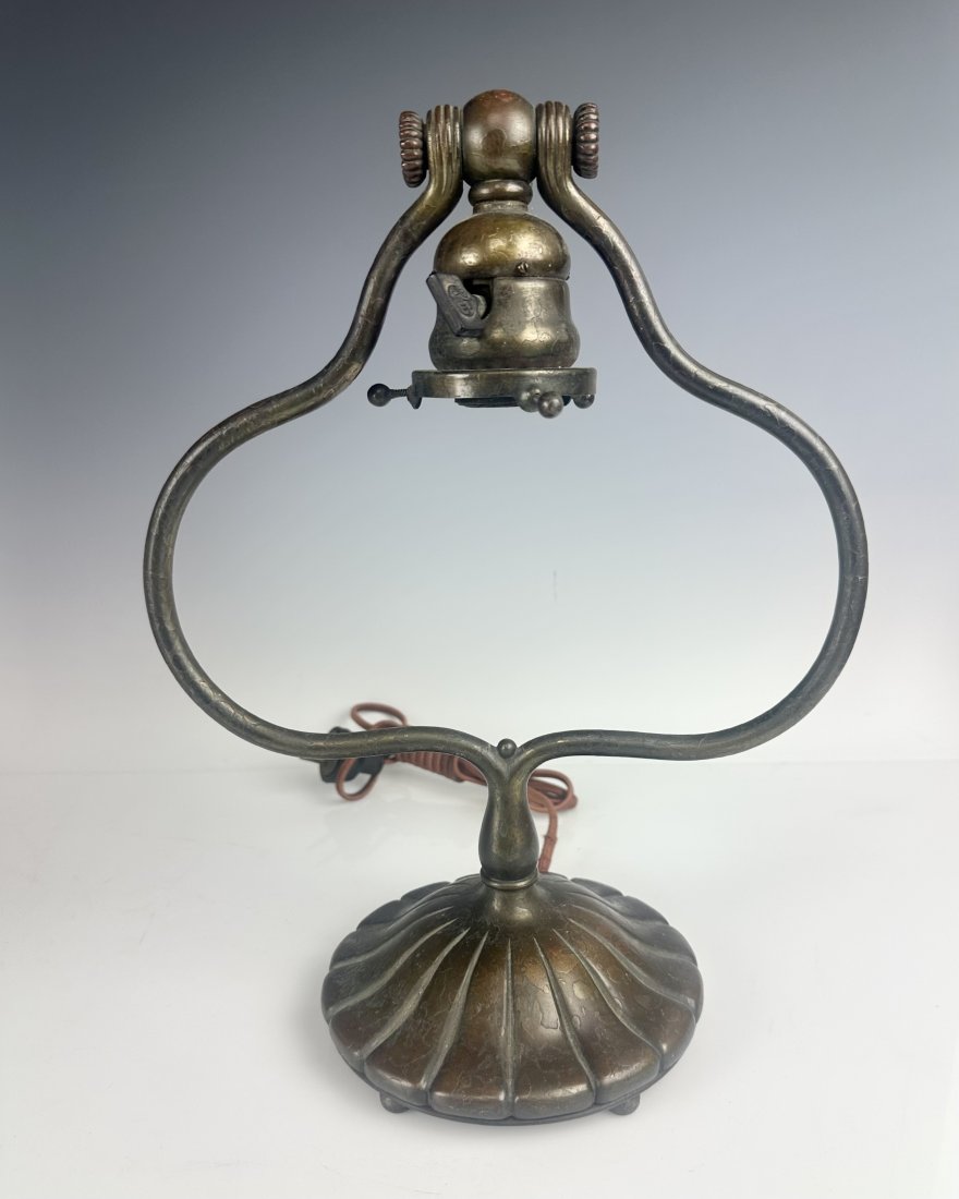 SIGNED TIFFANY BRONZE LAMP BASE (1 of 4)