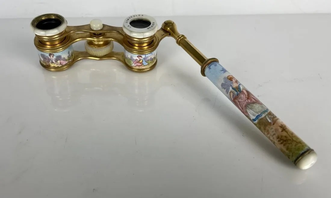 19TH C. VIENNESE ENAMEL BINOCULARS (1 of 3)