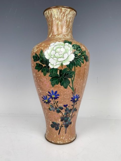JAPANESE CLOISONNE MORIAGE VASE BY ANDO (1 of 6)