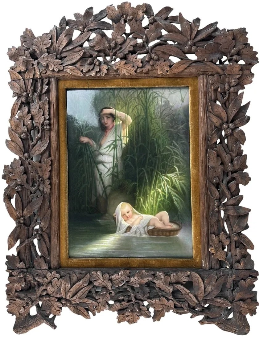 BERLIN KPM PORCELAIN PLAQUE OF MOSES (1 of 3)