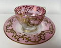 MOSER GILT CUP AND SAUCER