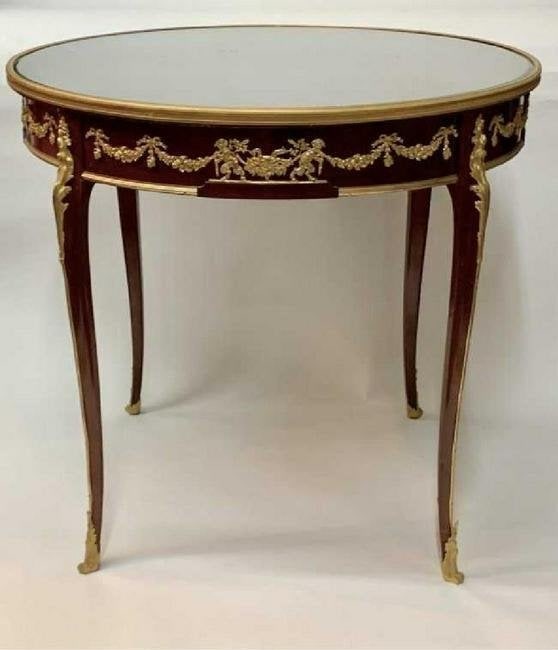 19TH C. ORMOLU MOUNTED CENTER TABLE (1 of 5)