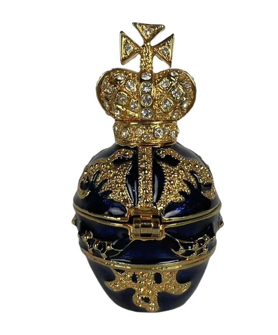AFTER FABERGE MINIATURE ENAMEL EGG (1 of 2)