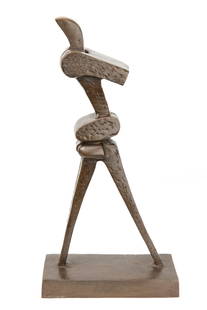 SOREL ETROG ABSTRACT BRONZE SCULPTURE: Sorel Etrog(Romanian/Canadian, 1933-2014)" RUSHMAN". Bronze . Signed ETROG and numbered 1/10.Height: 10.5 X 5 X 2 inches.