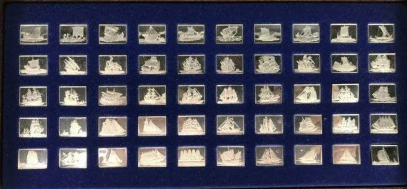 FRANKLIN MINT SILVER INGOTS OF GREATEST SAILING SHIPS (1 of 3)