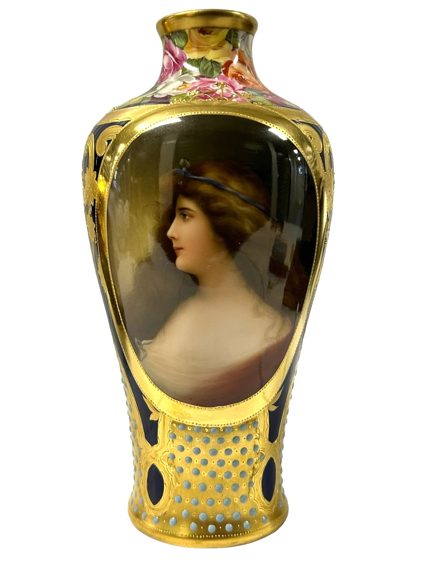 ROYAL VIENNA PORTRAIT VASE (1 of 7)